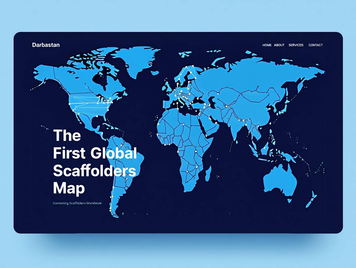 🌍 Darbastan Launches the First Global Scaffolders Map Connecting Scaffolders Worldwide