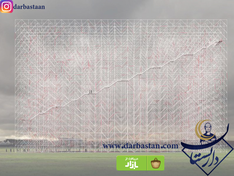 آسمان خراش های افقی آوانگارد دوباره با داربست و LED ها تصور می شود